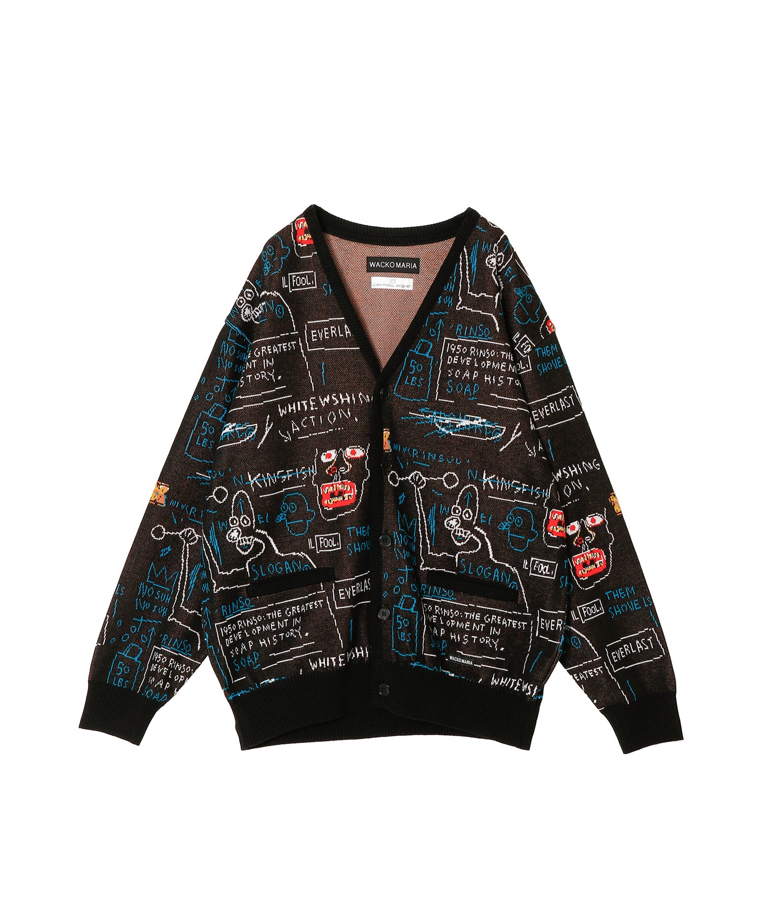 JEAN-MICHEL BASQUIAT / JACQUARD KNIT CARDIGAN