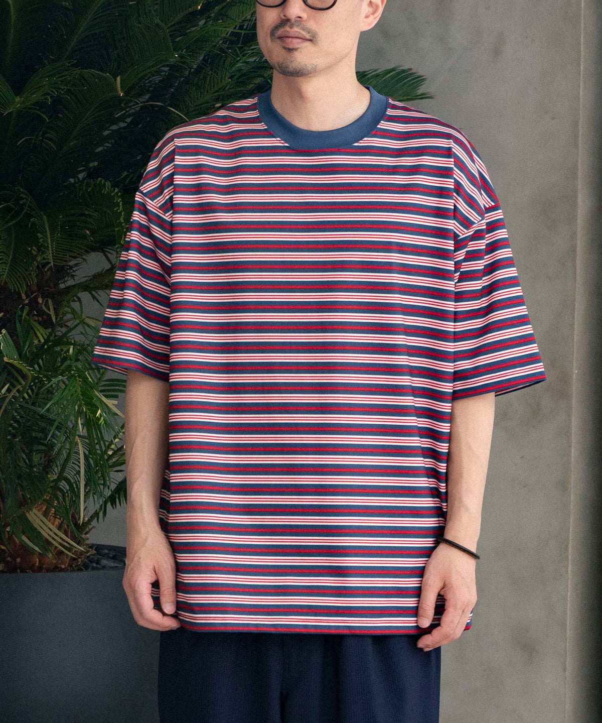 TECH DRAWSTRING MULTI BORDER S/S TEE