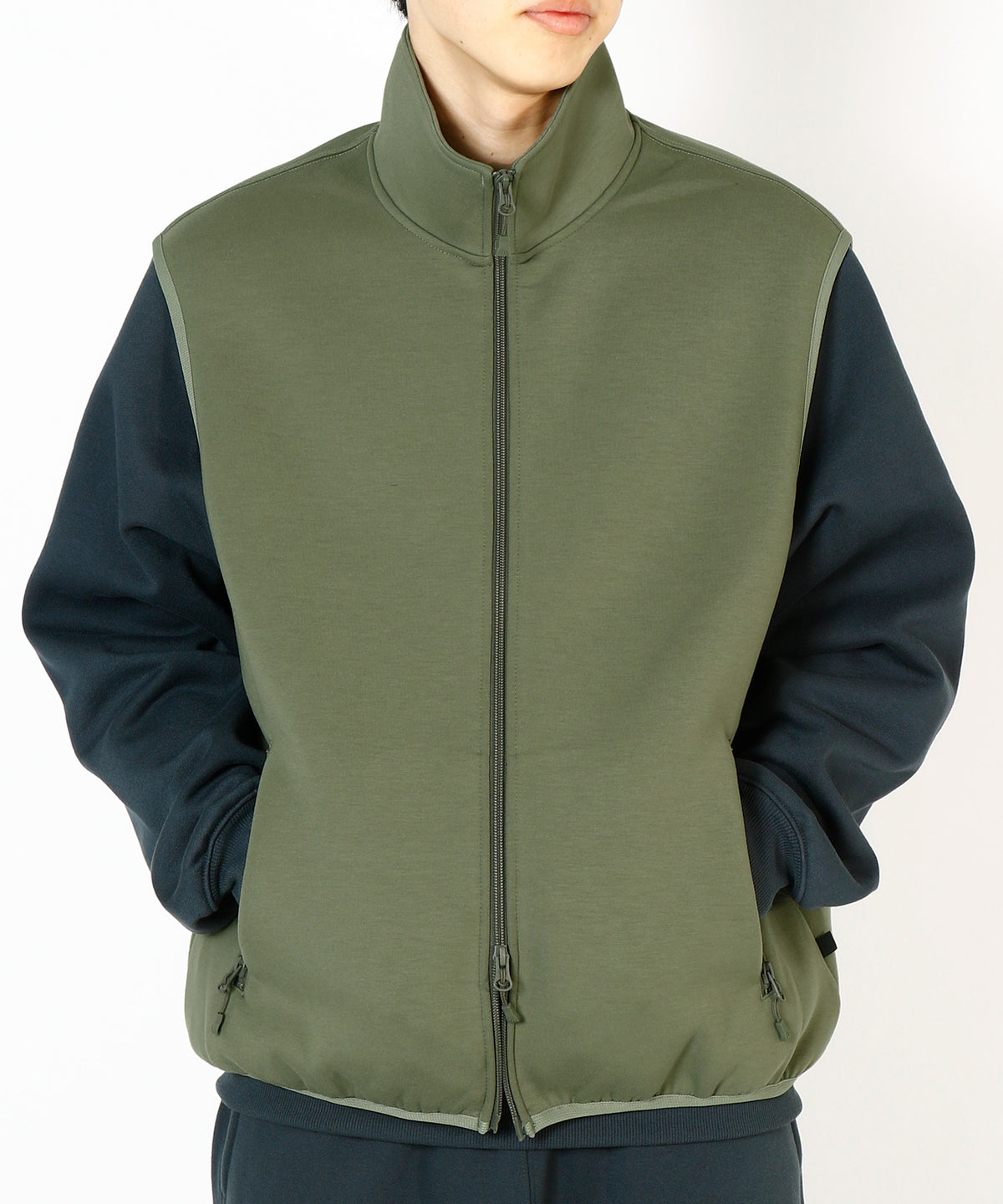 TECH SCUBA KNIT STAND COLLAR VEST