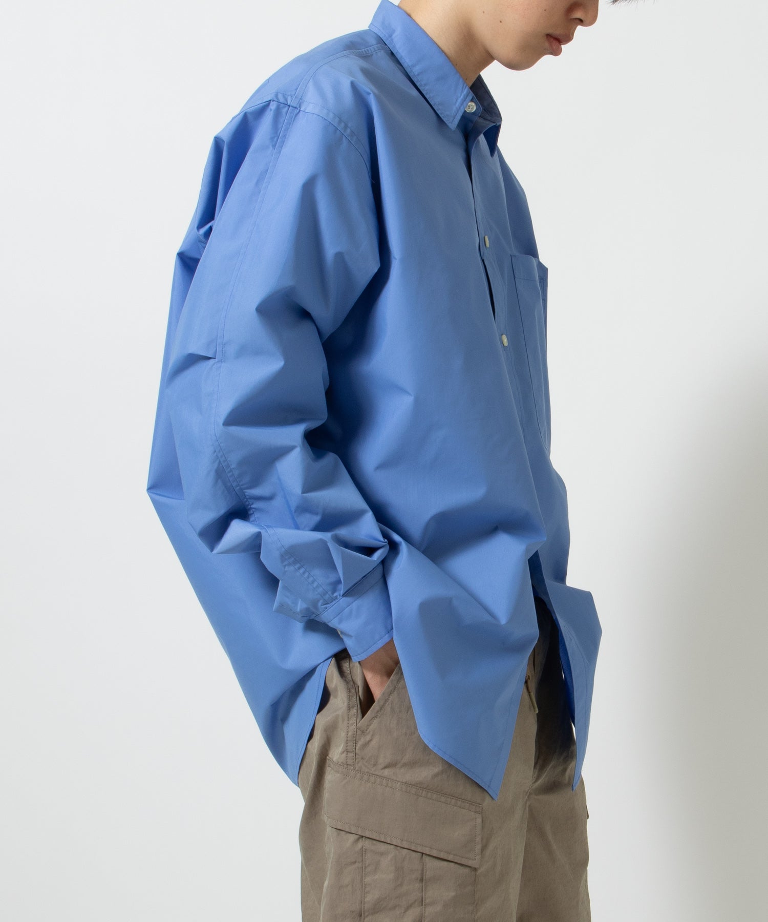 TECH REGULAR COLLAR SHIRT L/S SOLID