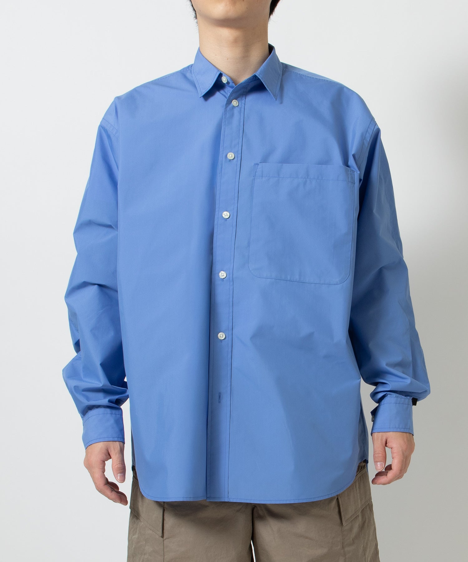 TECH REGULAR COLLAR SHIRT L/S SOLID