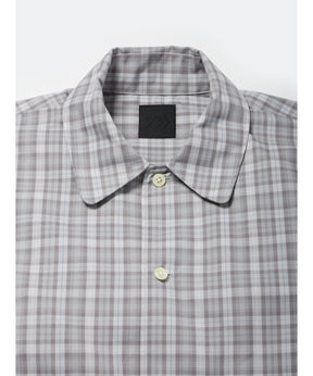 TECH SPORTS OPEN COLLAR SHIRT L/S GREN PLAID