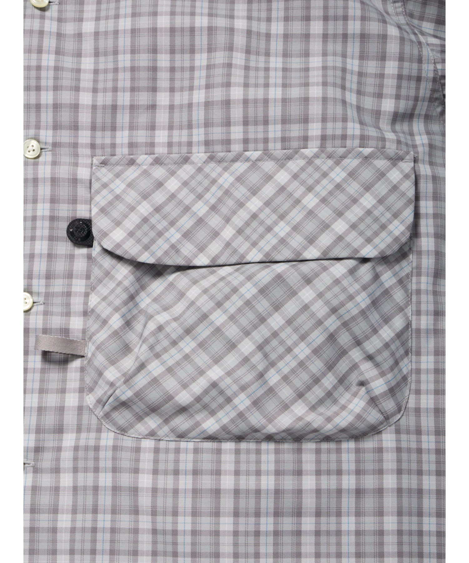 TECH SPORTS OPEN COLLAR SHIRT L/S GREN PLAID - DAIWA PIER39