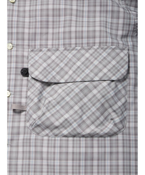 TECH SPORTS OPEN COLLAR SHIRT L/S GREN PLAID