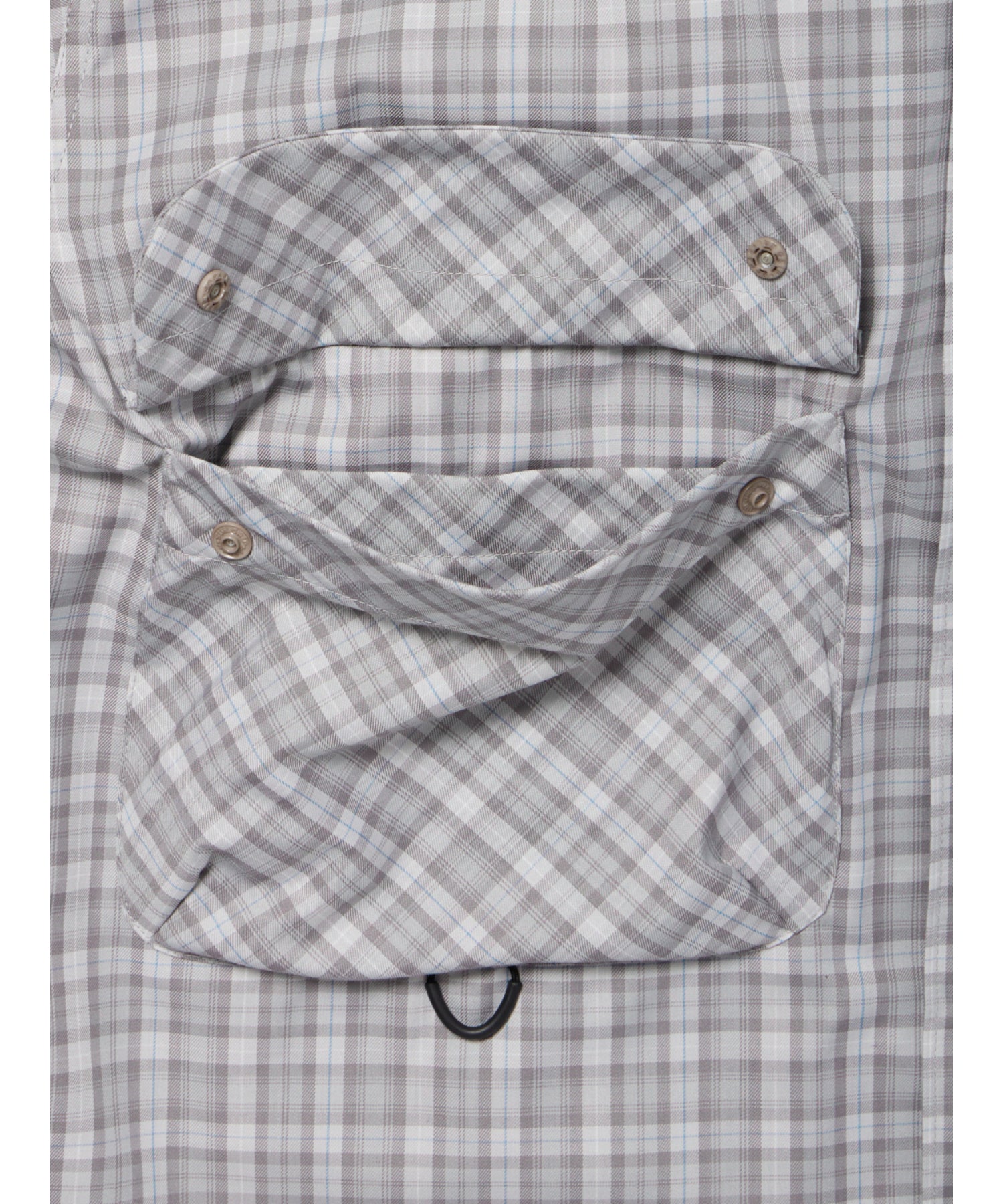 TECH SPORTS OPEN COLLAR SHIRT L/S GREN PLAID - DAIWA PIER39