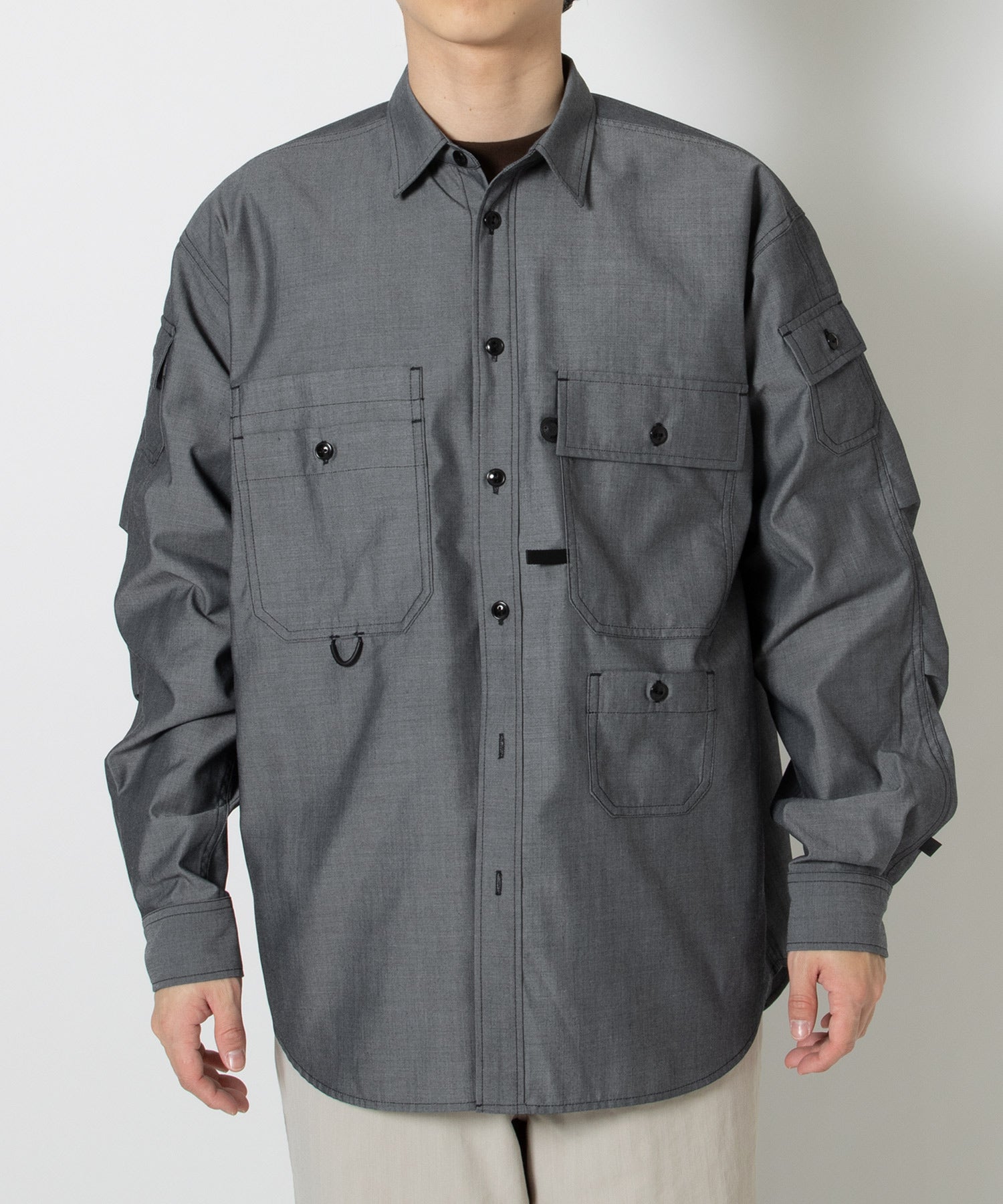 TECH MULTI POCKET CHAMBRAY SHIRT L/S - DAIWA PIER39 (ダイワピア39