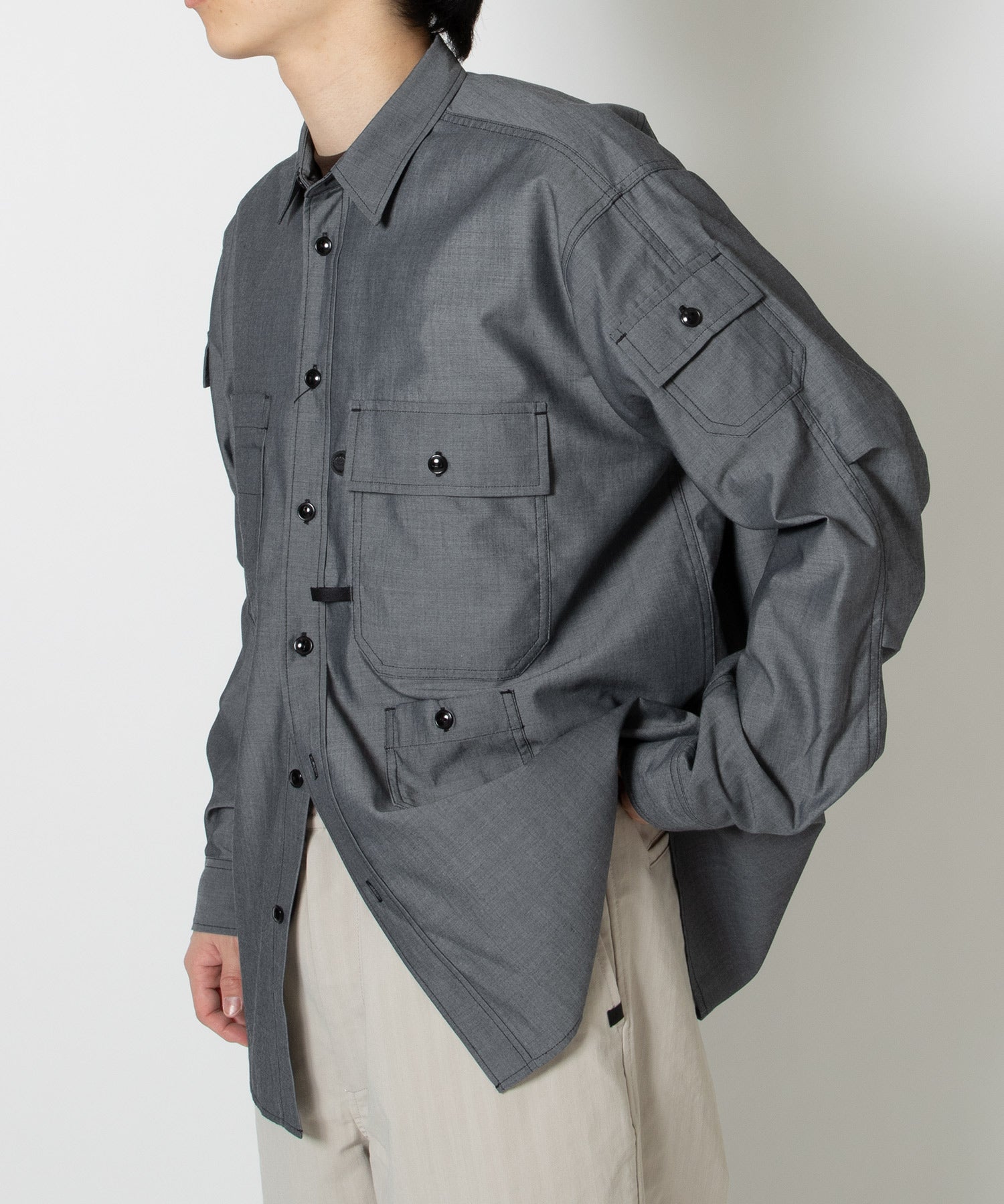 TECH MULTI POCKET CHAMBRAY SHIRT L/S