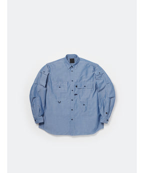 TECH MULTI POCKET CHAMBRAY SHIRT L/S