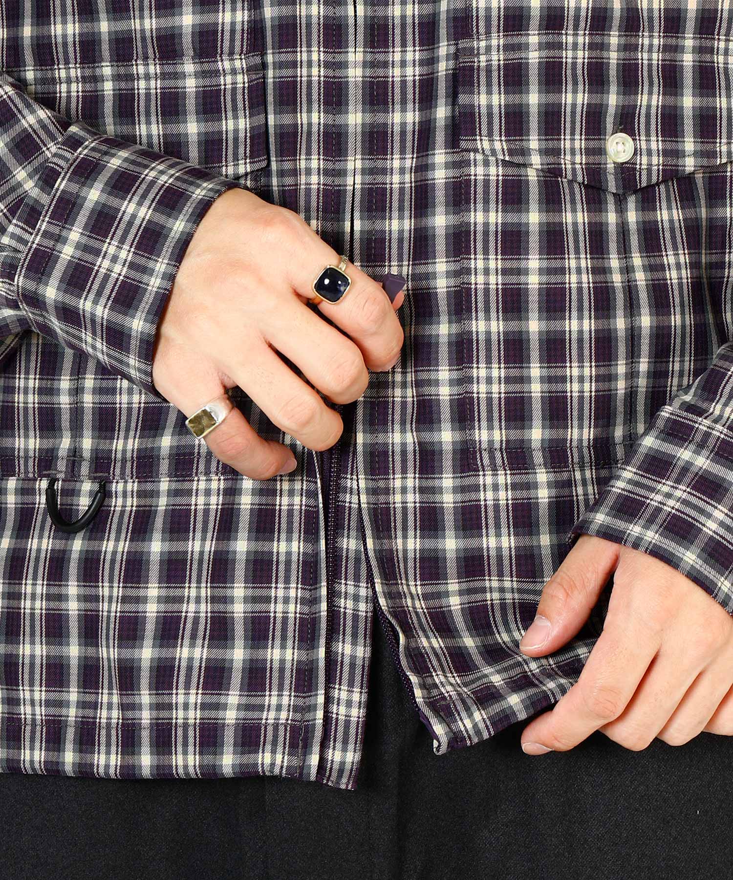TECH ZIP ANGLER SHIRT L/S PLAIDS - DAIWA PIER39 (ダイワピア39