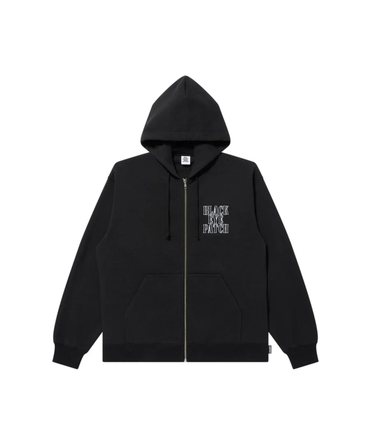 STENCIL LOGO EMBROIDERED ZIP HOODIE