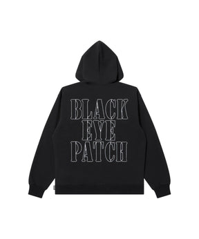 STENCIL LOGO EMBROIDERED ZIP HOODIE