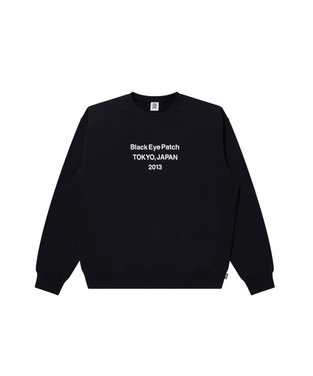 BRAND ORIGIN CREW SWEAT - Black Eye Patch (ブラックアイパッチ 