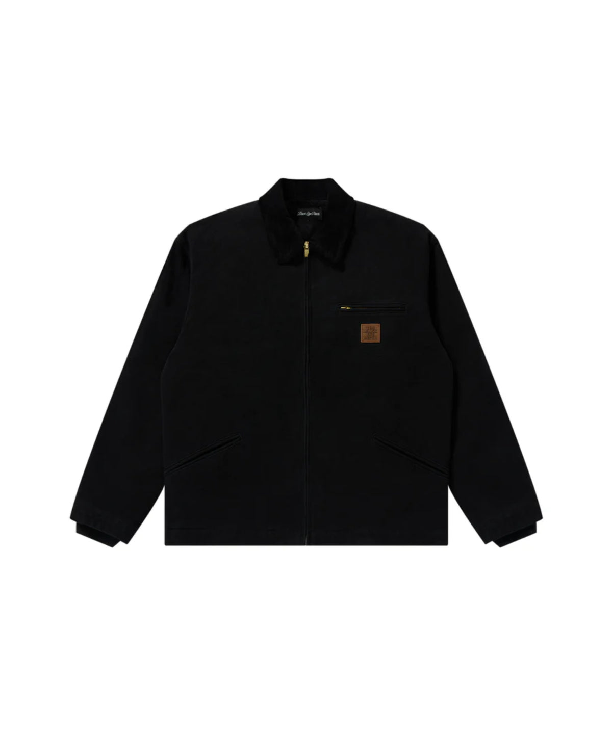 LEATHER PATCHED DUCK JACKET