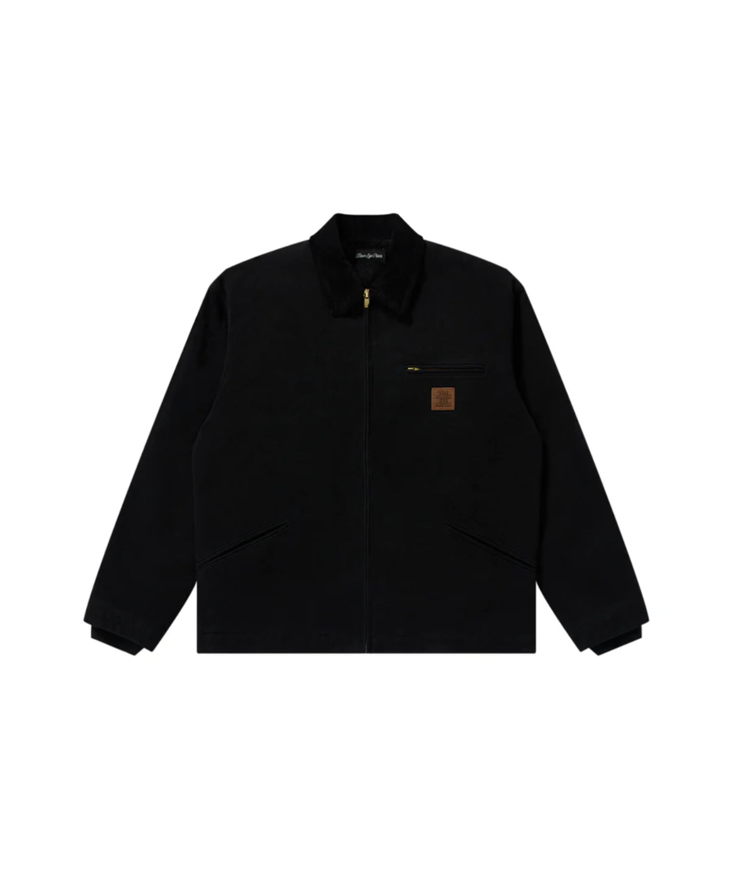 LEATHER PATCHED DUCK JACKET