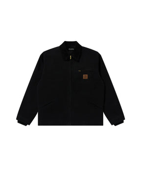 LEATHER PATCHED DUCK JACKET
