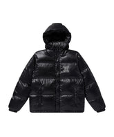 STENCIL LOGO HOODED DOWN JACKET