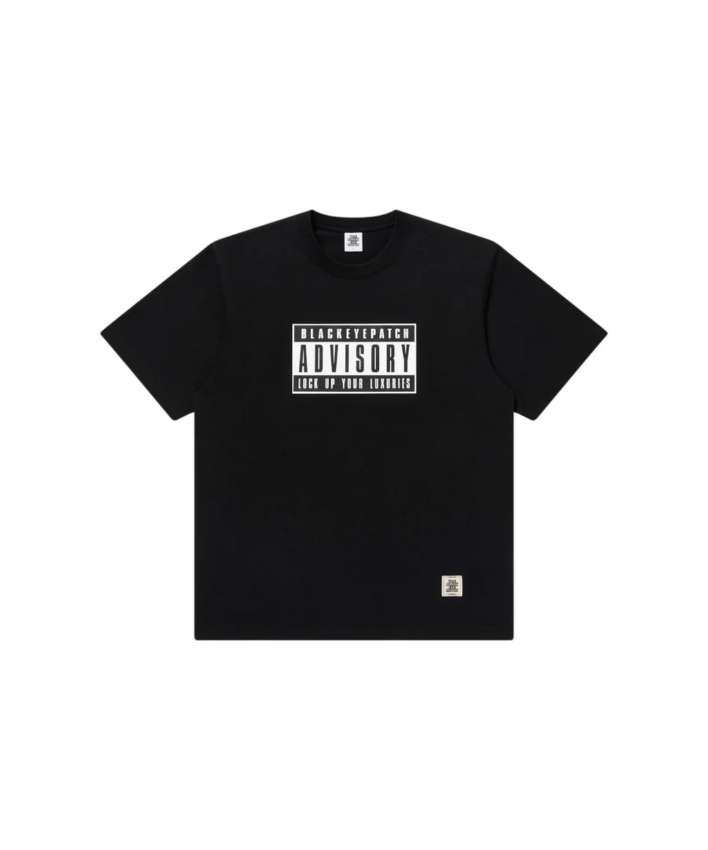ADVISORY LABEL TEE - Black Eye Patch (ブラックアイパッチ) - tops 