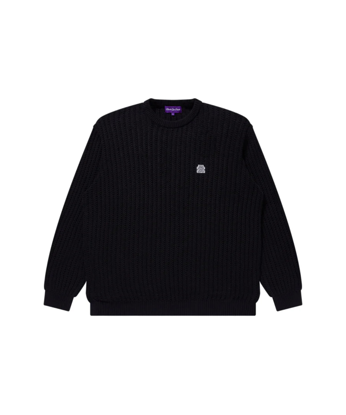 OG LABEL WAFFLE KNITTED CREW