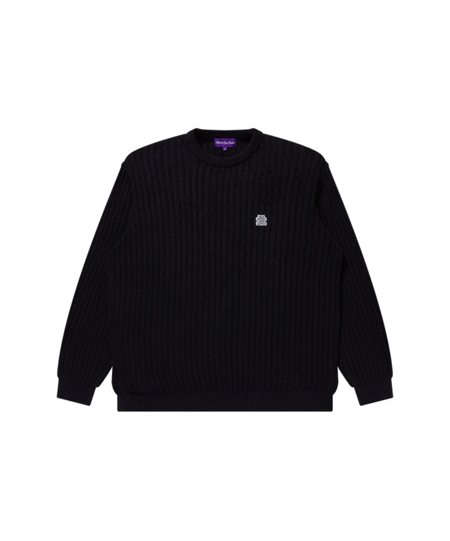 OG LABEL WAFFLE KNITTED CREW