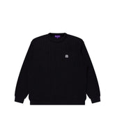 OG LABEL WAFFLE KNITTED CREW
