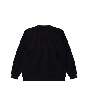 OG LABEL WAFFLE KNITTED CREW