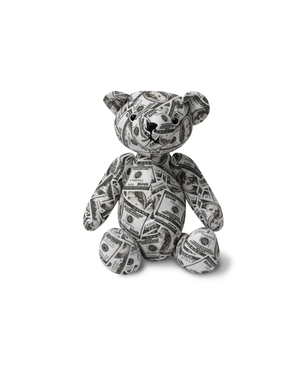 HUNDREDS PATTERNED TEDDY BEAR