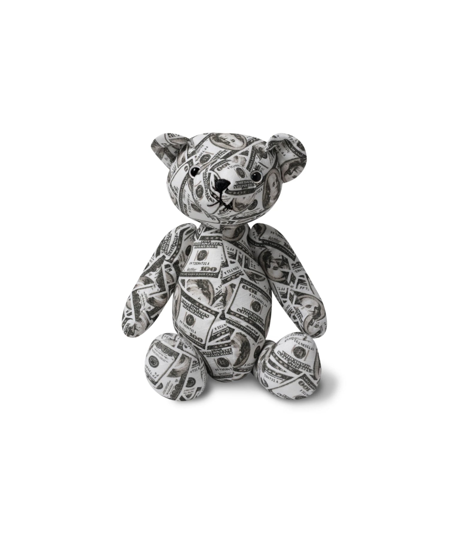 HUNDREDS PATTERNED TEDDY BEAR