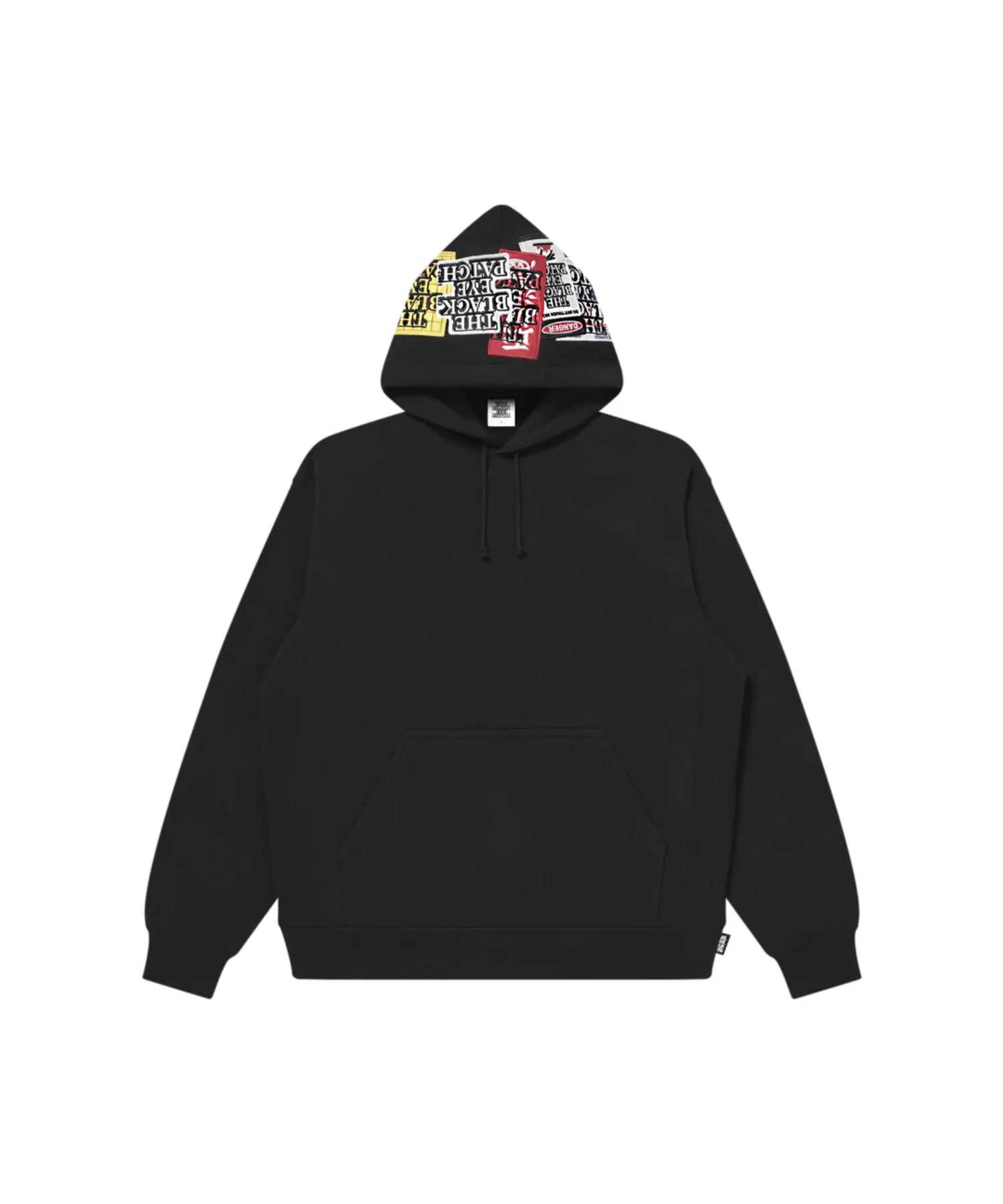 ASSORTED LABELS EMBROIDERED HOODIE HEATHER
