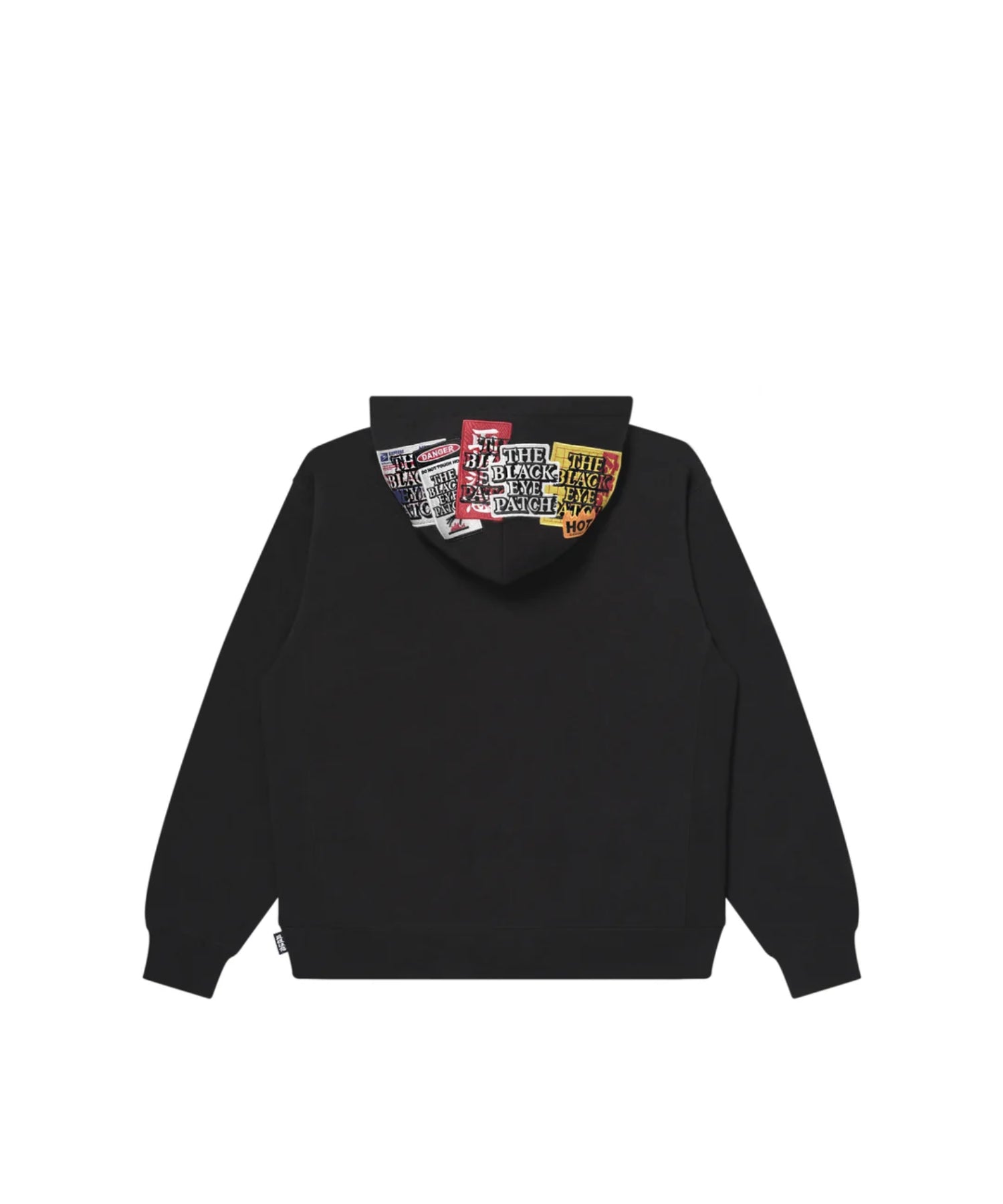 ASSORTED LABELS EMBROIDERED HOODIE HEATHER