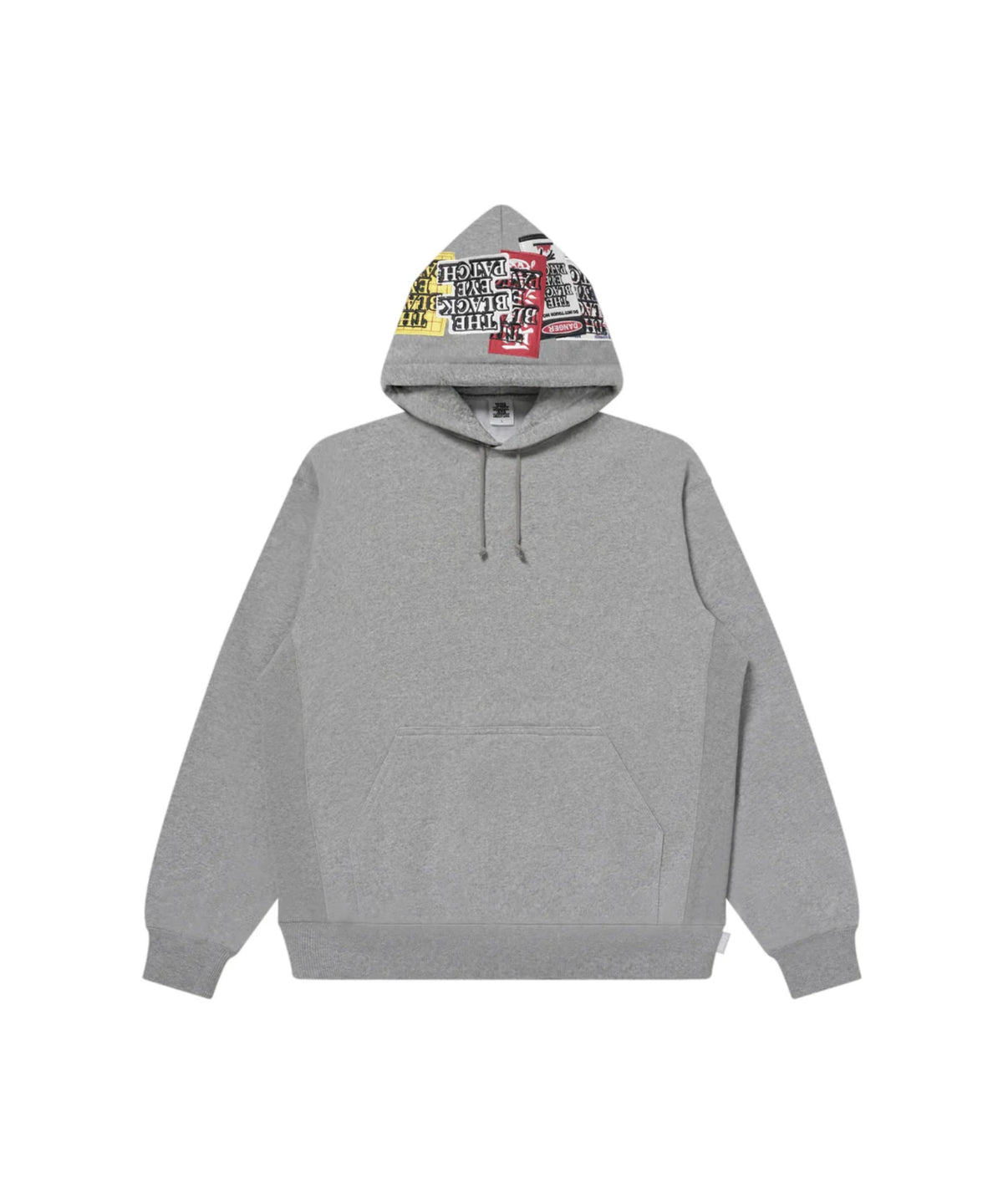 ASSORTED LABELS EMBROIDERED HOODIE HEATHER
