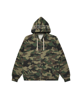 HWC WASHED CAMO ZIP HOODIE