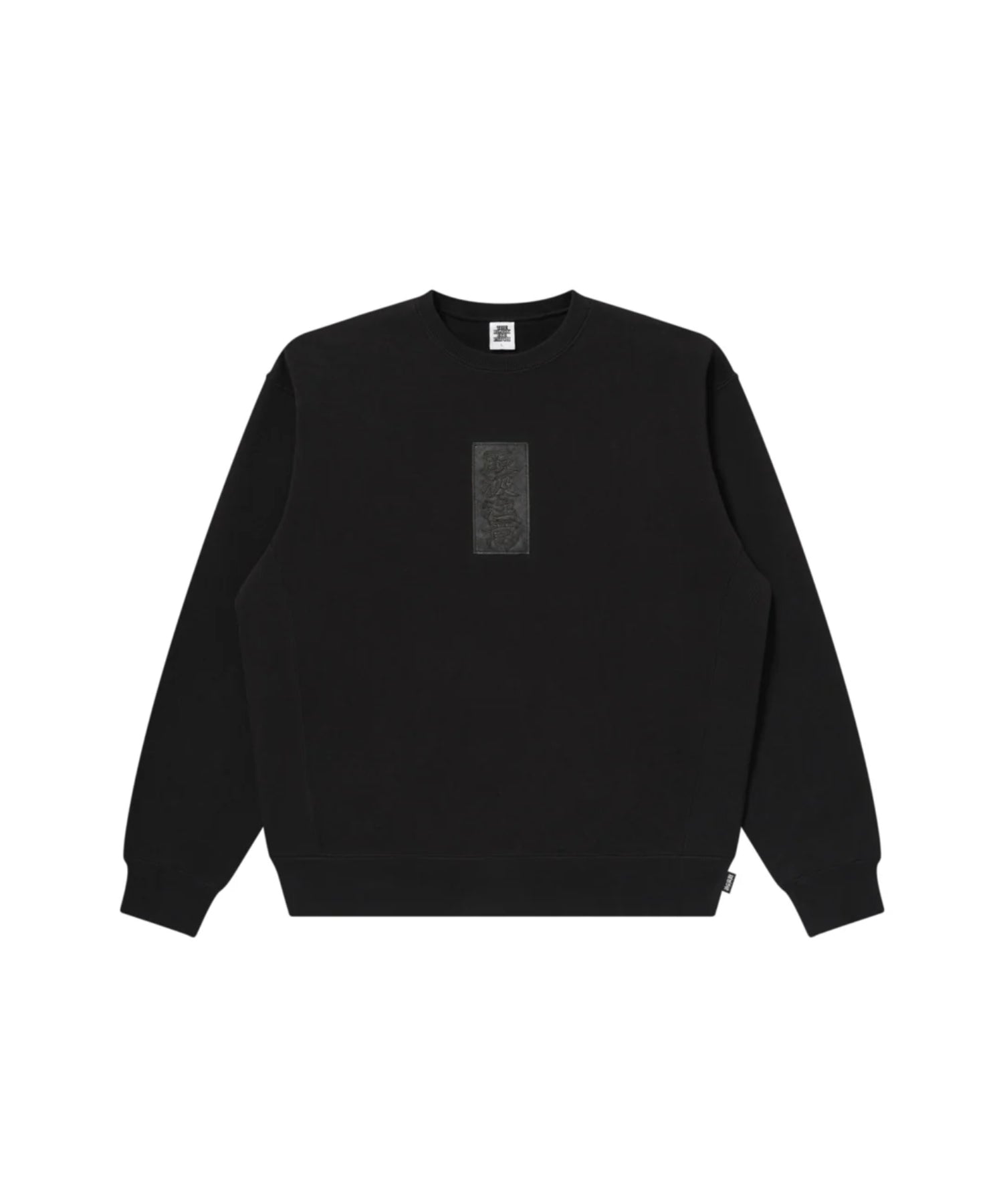 HWC LEATHER PATCH CREW SWEAT