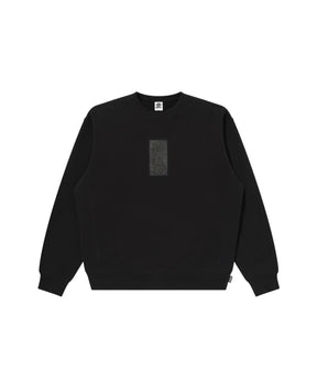 HWC LEATHER PATCH CREW SWEAT