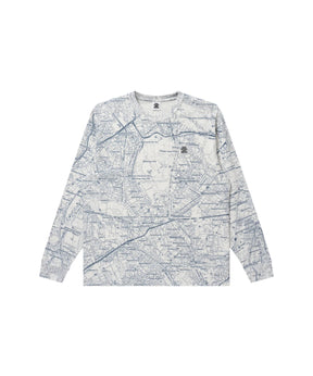 TOKYO METROPOLIS MAP HEAVYWEIGHT L/S TEE
