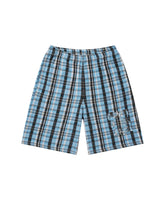 BIG B CHECKED BAGGY SWEAT SHORTS