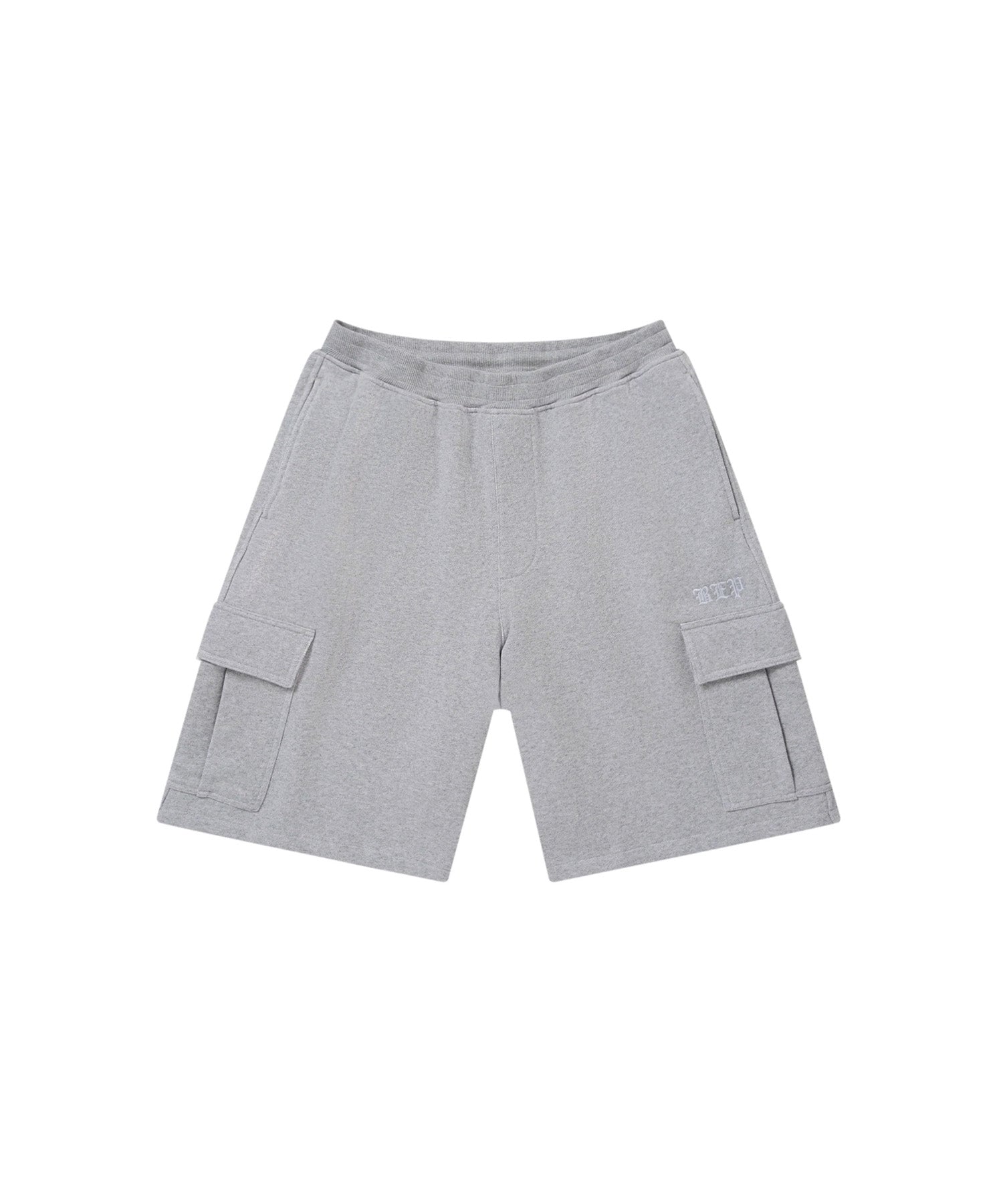 3 LETTER OE SWEAT CARGO BAGGY SHORTS HEATHER