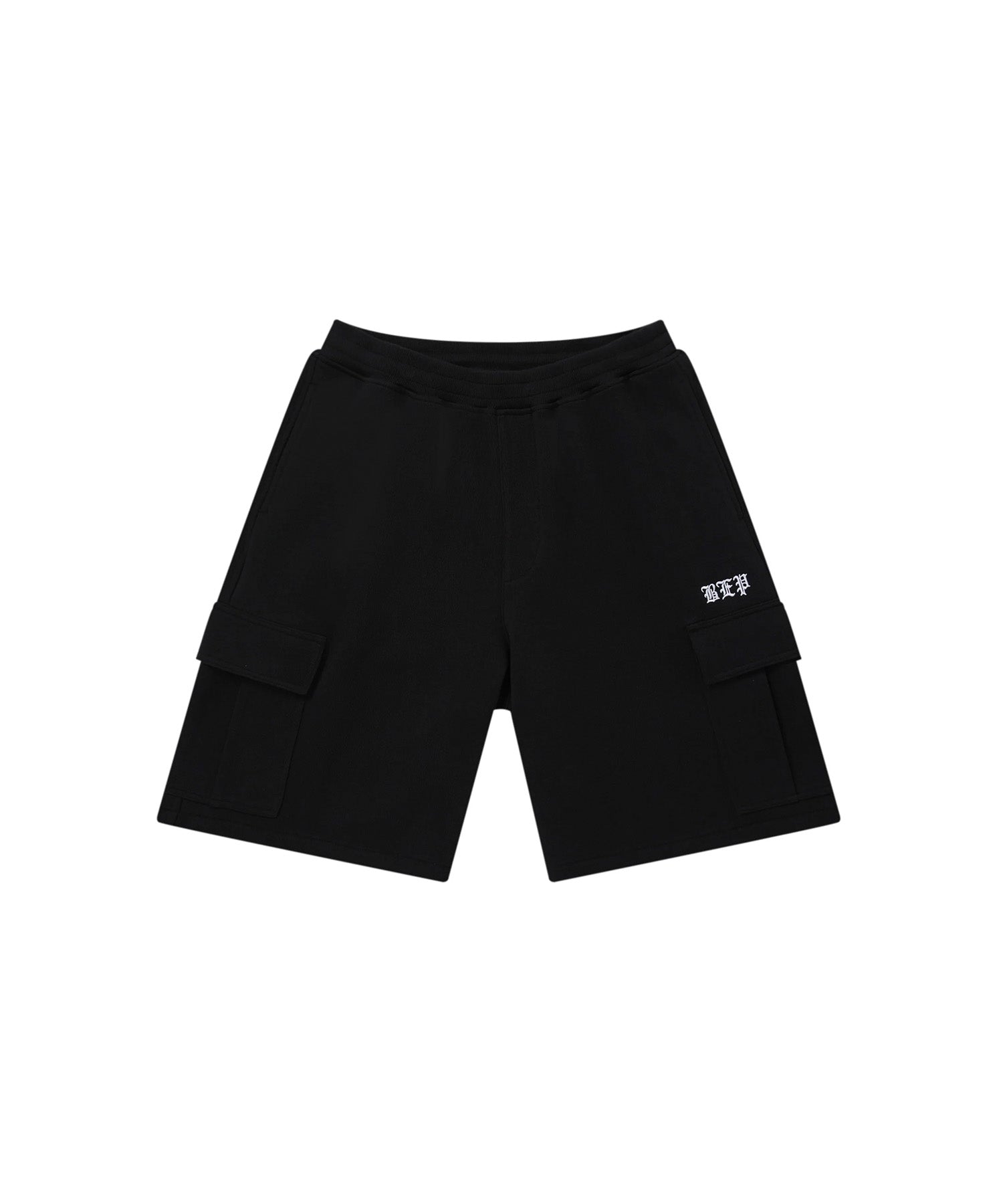 3 LETTER OE SWEAT CARGO BAGGY SHORTS HEATHER