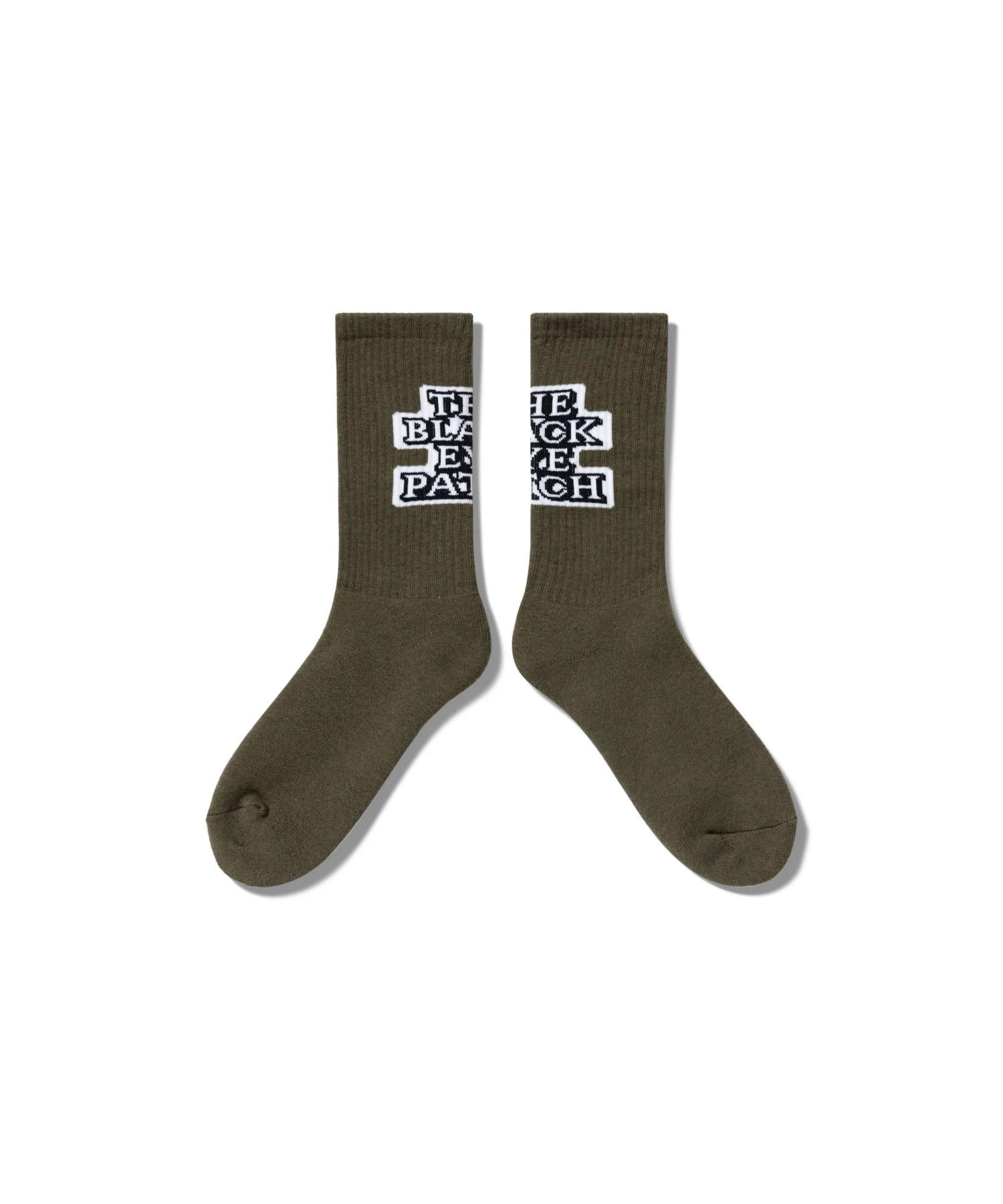 OG LABEL SOCKS OLIVE