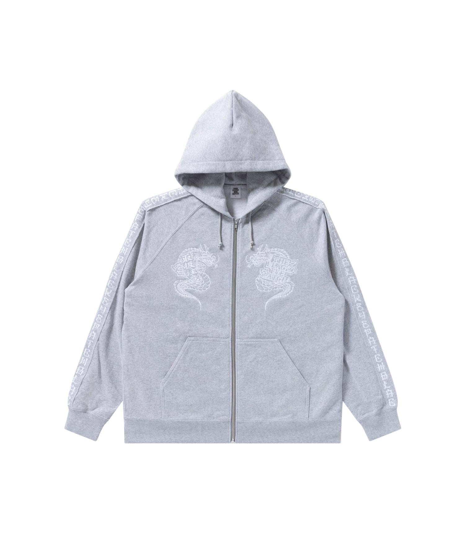 KANJI TAPED DRAGON ZIP HOODIE