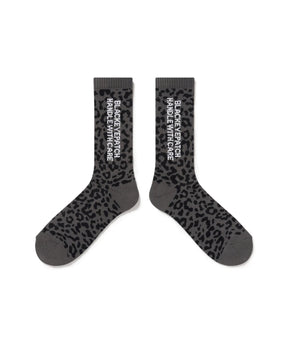 LEOPARD PATTERNED HWC SOCKS