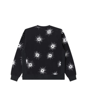 GUNSHOT STENCIL LOGO CREW SWEAT