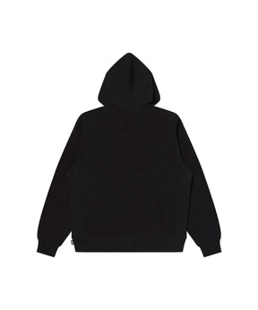 CAMOUFLAGED RHINESTONED OG LABEL HOODIE BLACK