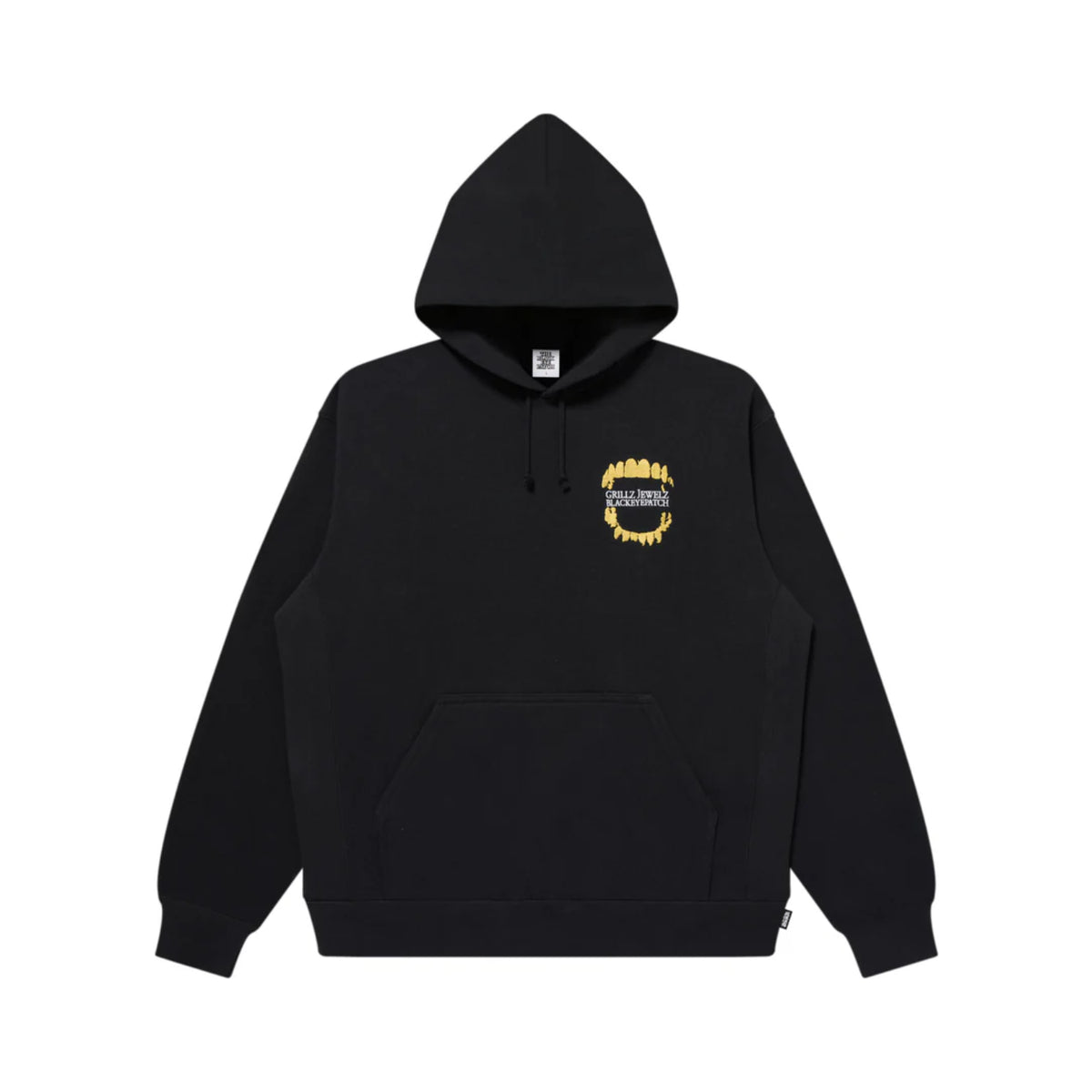 GRILLZ JEWELZ GOLDTEETH HOODIE - Black Eye Patch (ブラックアイ