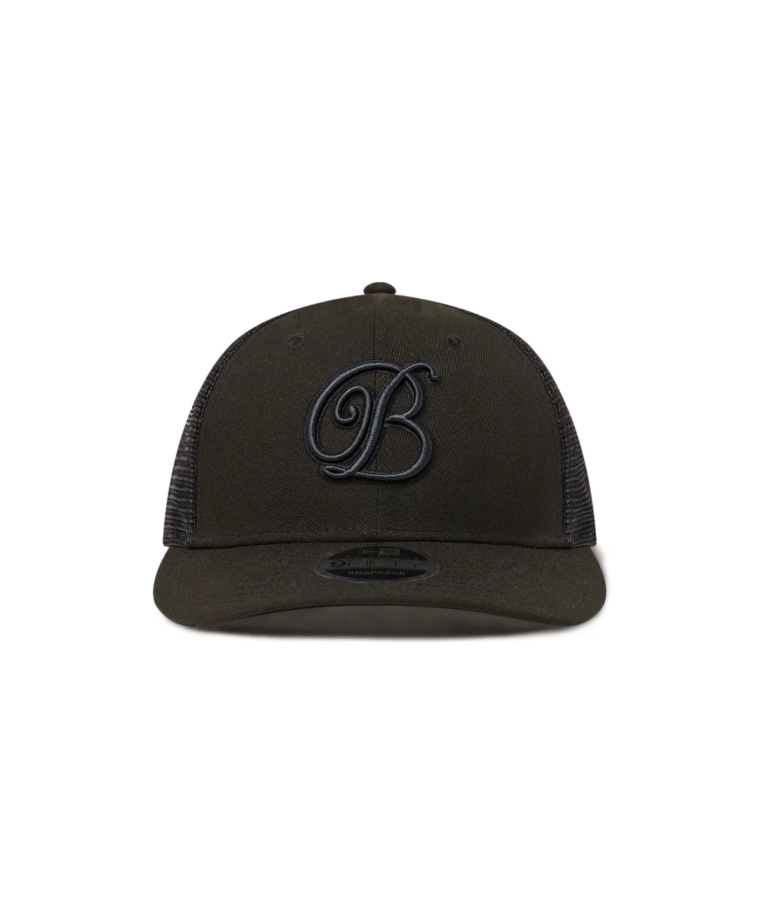 B EMBLEM NEW ERA MESH CAP