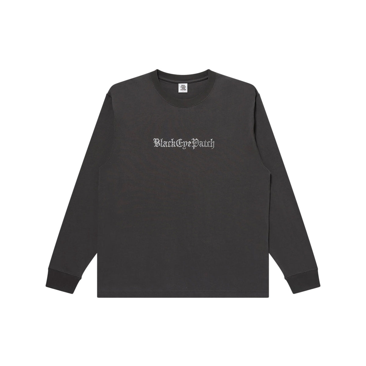RHINESTONED OE LOGO L/S TEE - Black Eye Patch (ブラックアイパッチ 