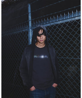 RHINESTONED OE LOGO L/S TEE