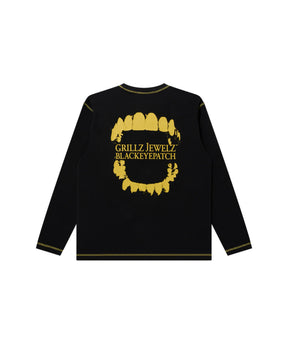 GRILLZ JEWELZ GOLDTEETH THERMAL L/S TEE