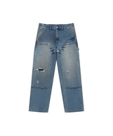 DOUBLE KNEE DAMAGED PAINTER PANTS