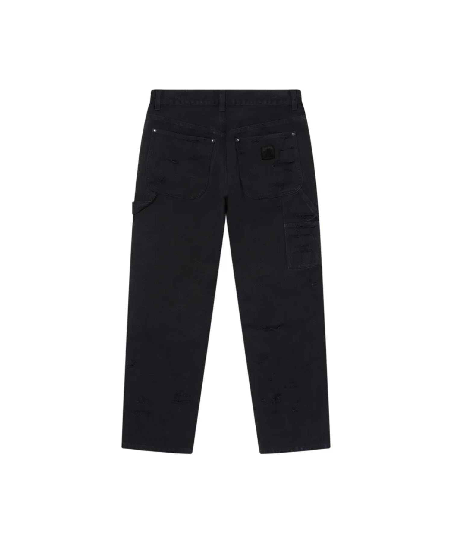 DESTROYED DOUBLE KNEE PAINTER PANTS - Black Eye Patch (ブラック