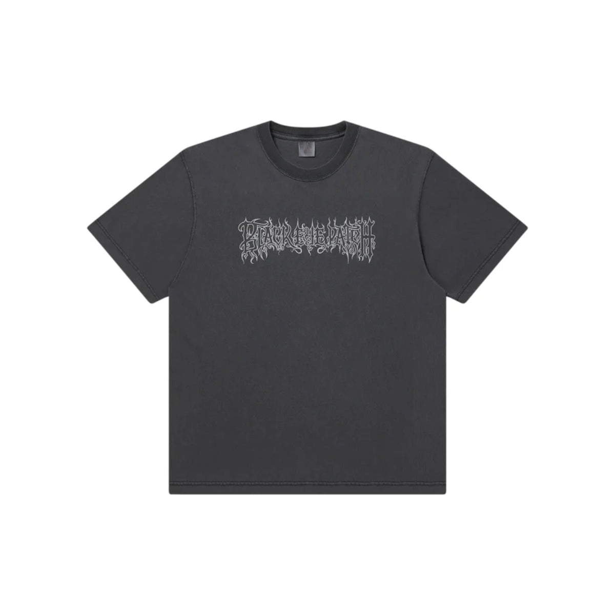 BLACK METAL LOGO TEE WASHED - Black Eye Patch (ブラックアイパッチ 
